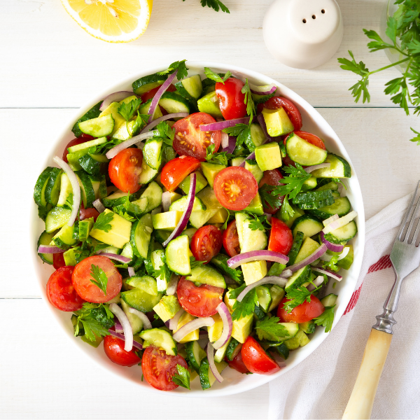Cucumber, Tomato & Avocado Salad
