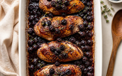 Blueberry Balsamic Chicken, A Savory Recipe for Hormone Balance